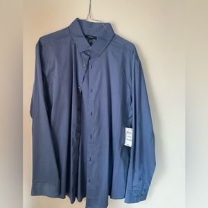 Alfani mens long sleeve button down shirt size large.